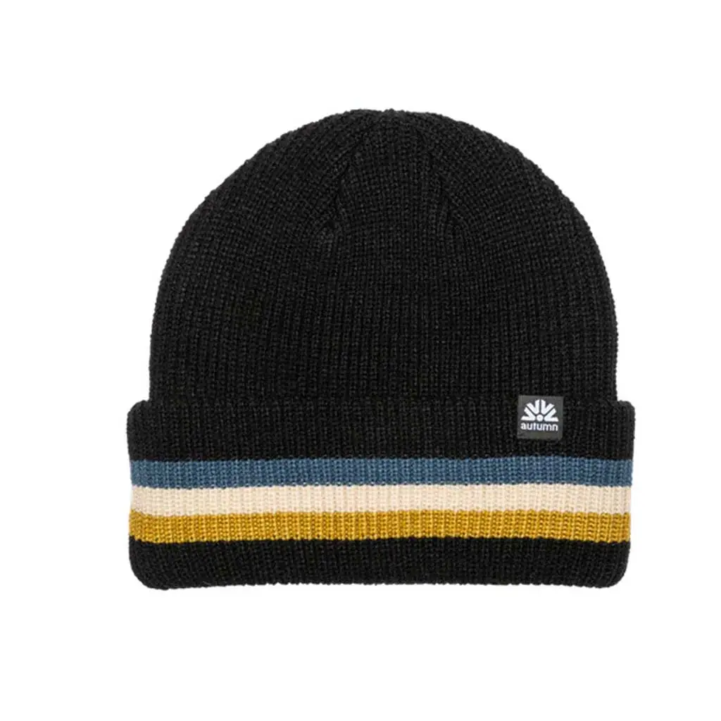 Autumn Cuff Beanie - Black 1