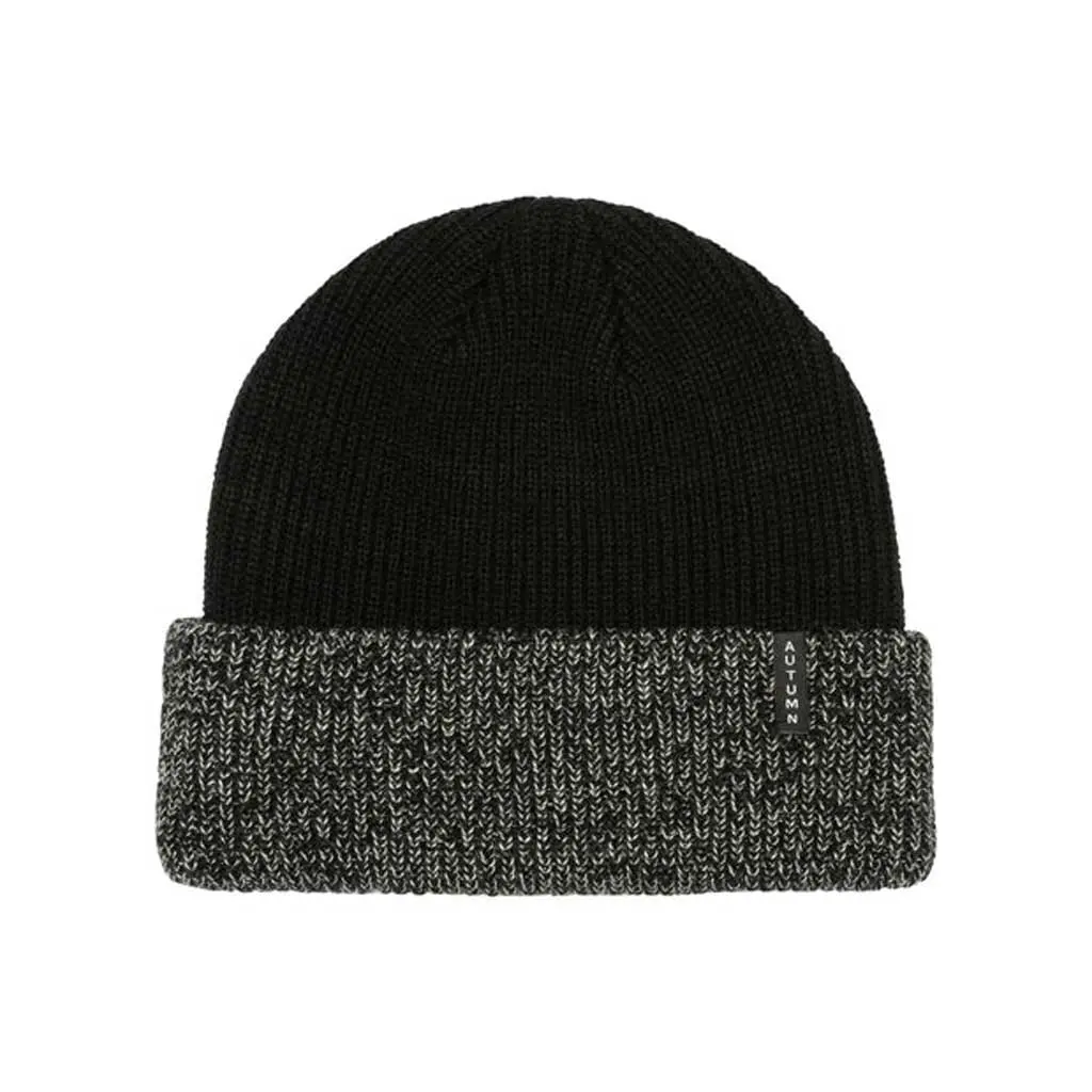 Autumn Blocked Beanie - Black 1