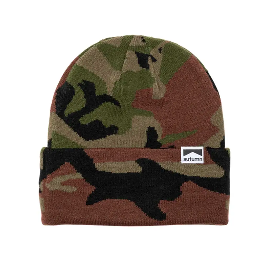 Autumn Camo Beanie - Army 1