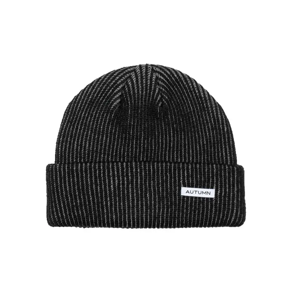Autumn Cord Beanie - Black 1