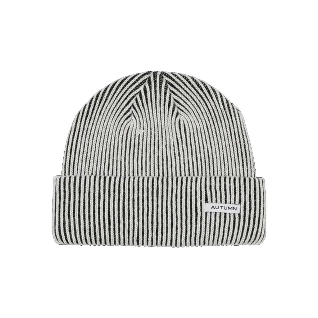 Autumn Cord Beanie - White 1