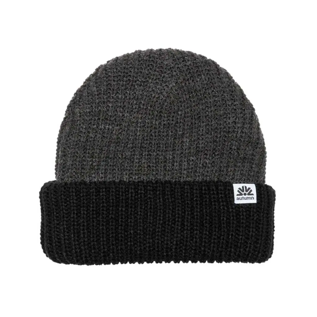 Autumn Dual Tone Beanie - Black 1