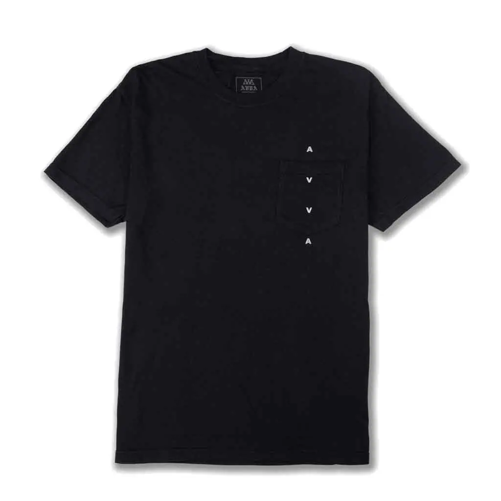 Avva Vert S/S Pocket Tee - Black 1