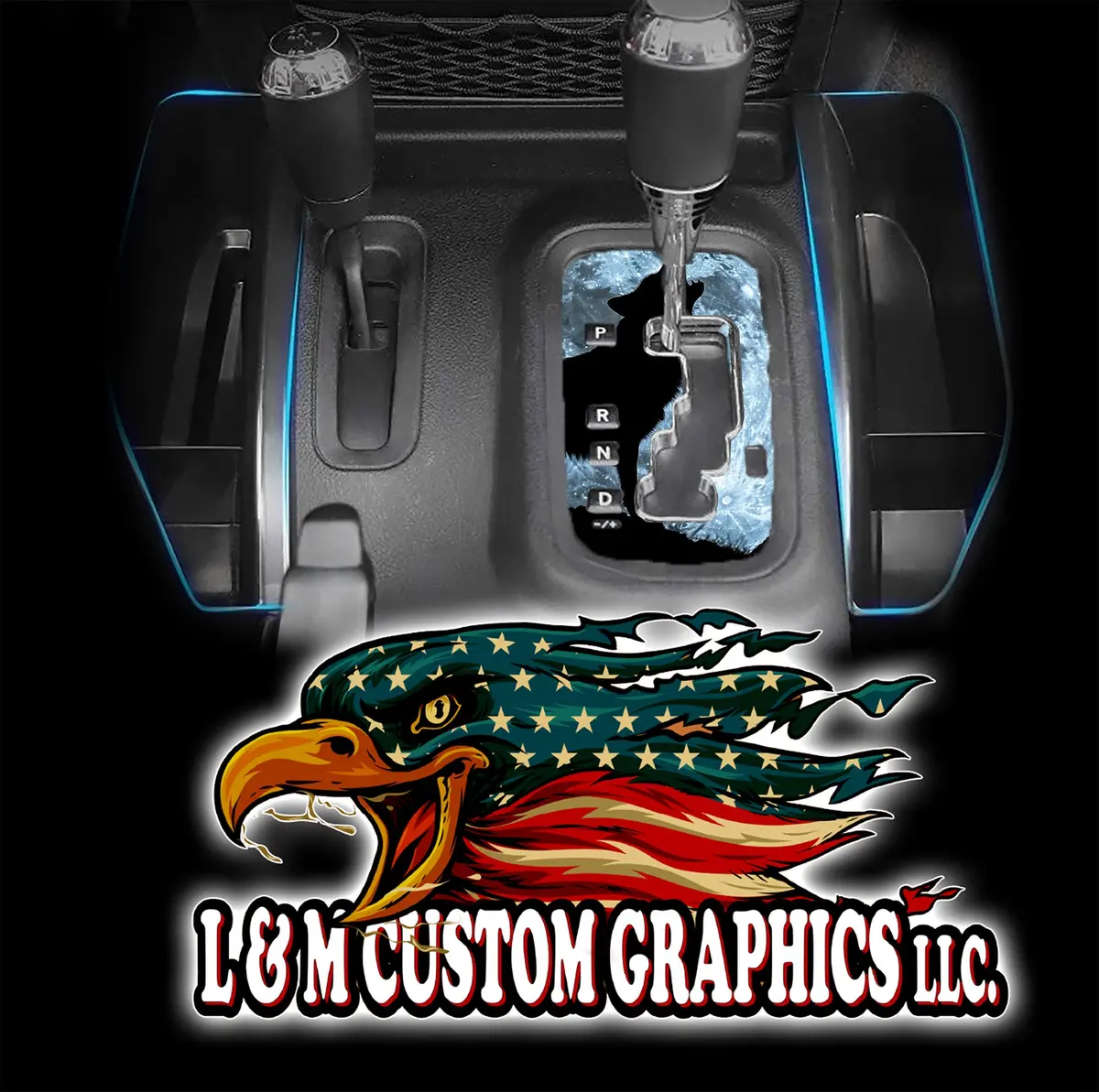 Blue Moon Wolf Jk Shifter Decal 1