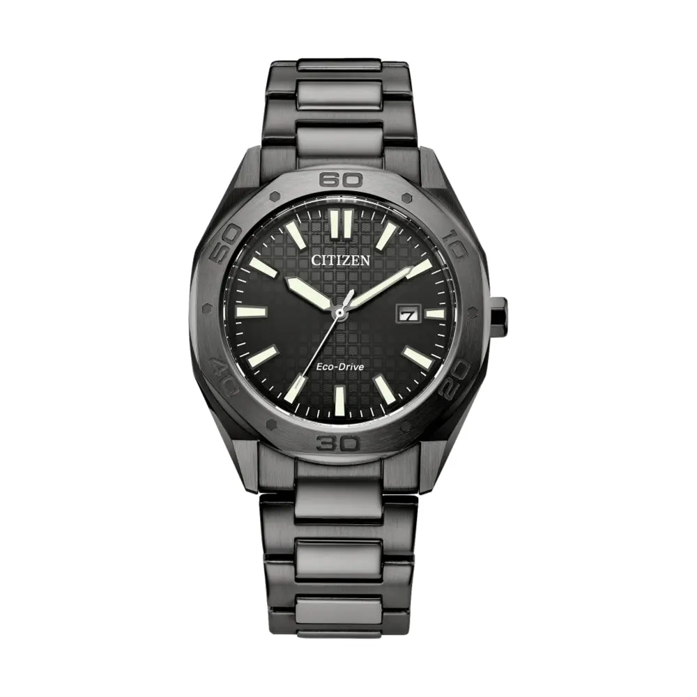Odyn Black Pvd 41Mm - Grey On Bracelet 1