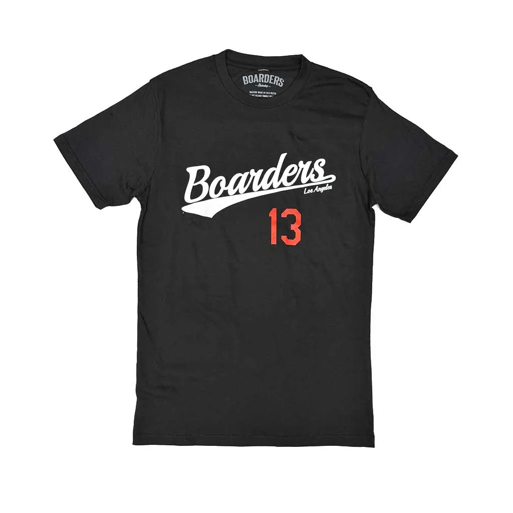 Boarders Script 13 S/S Tee - Black 1