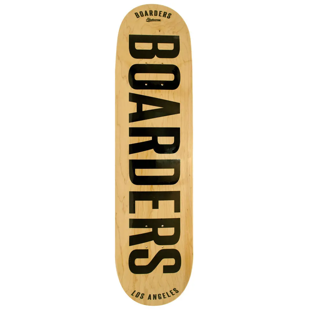 Boarders Bold Skateboard Deck - Natural 1
