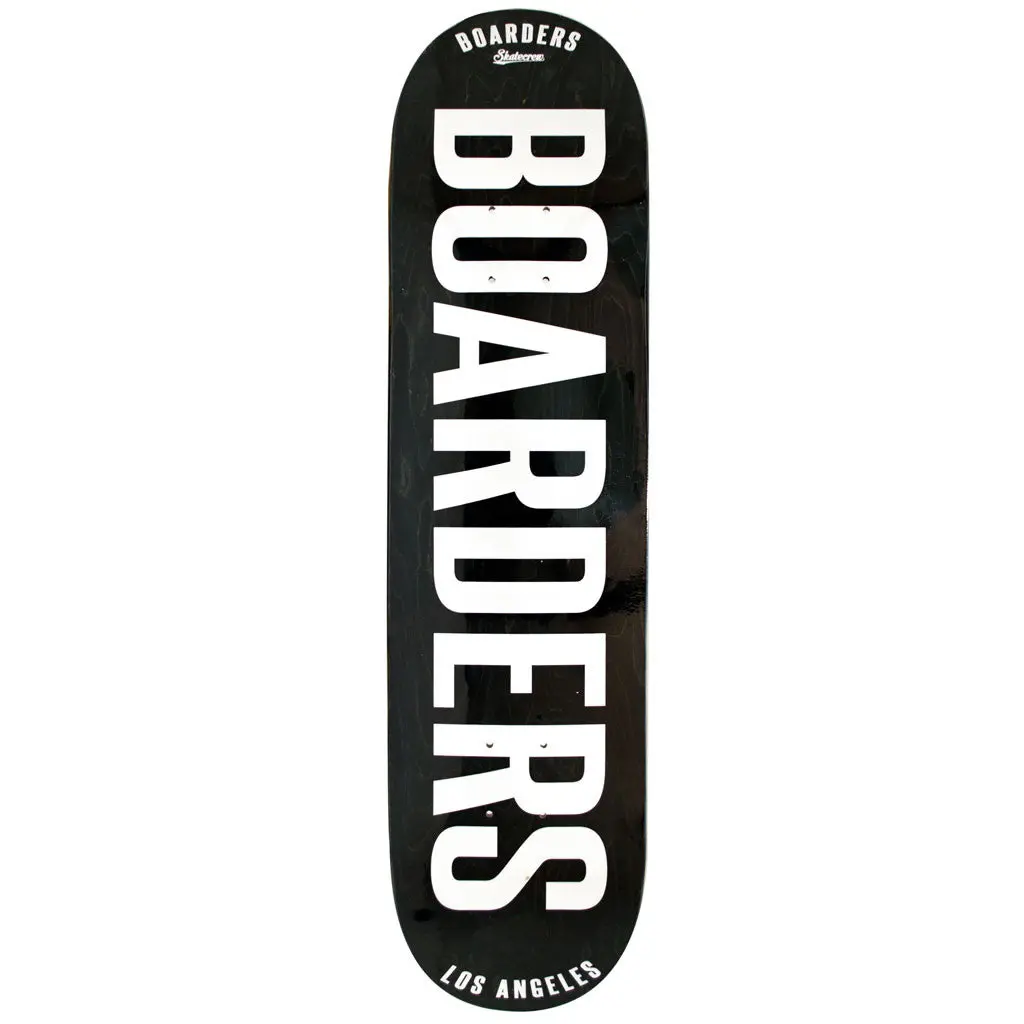 Boarders Bold Skateboard Deck - Black 1
