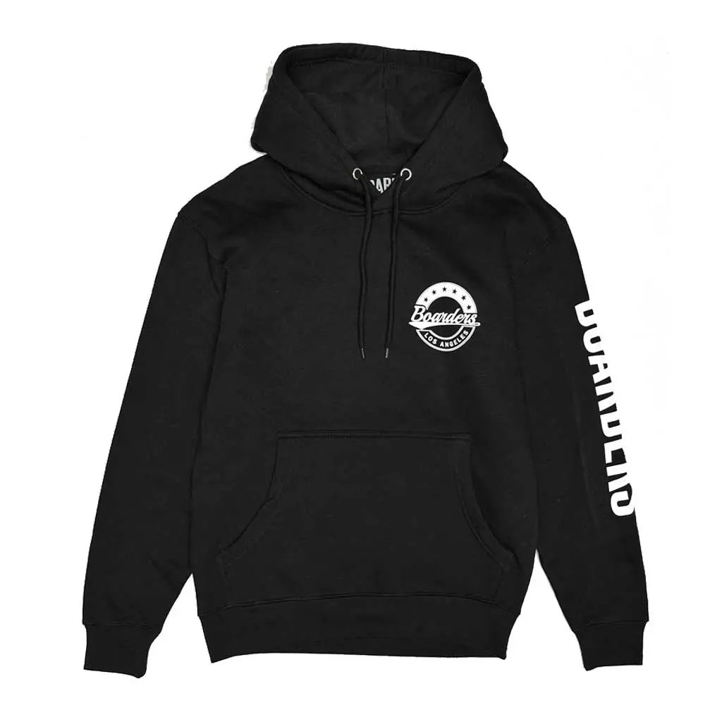 Boarders Star Crest Sleeve Hit Hoodie Ii - Black 1