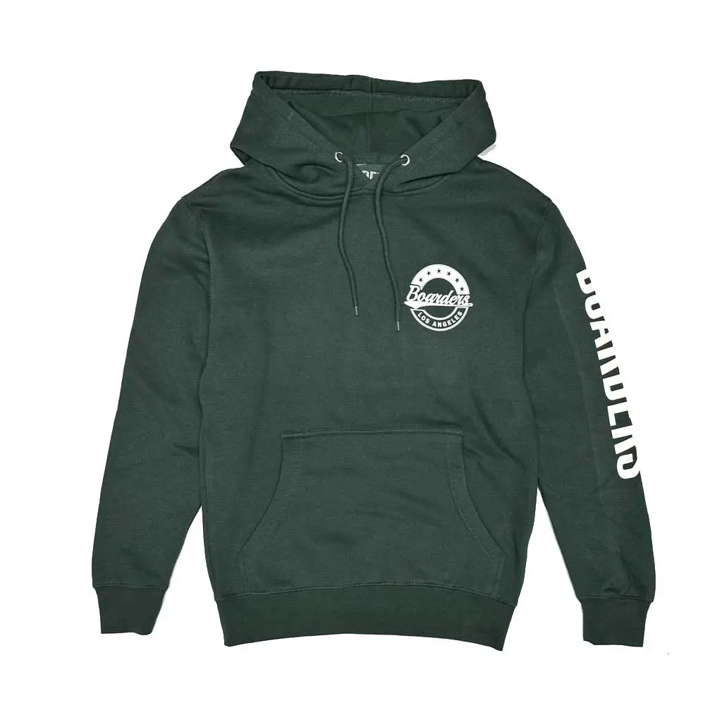 Boarders Star Crest Sleeve Hit Hoodie Ii - Forest Green 1