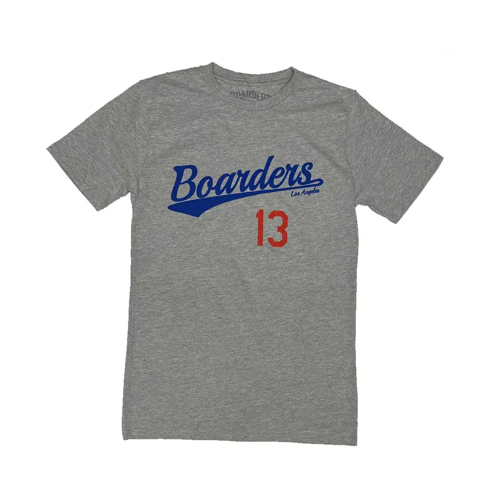 Boarders Script 13 S/S Tee - Heather Grey 1