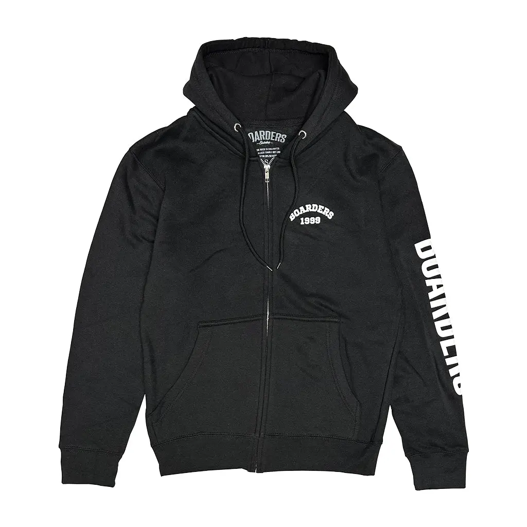 Boarders Bold Arch Full Zip Hoodie - Black 1