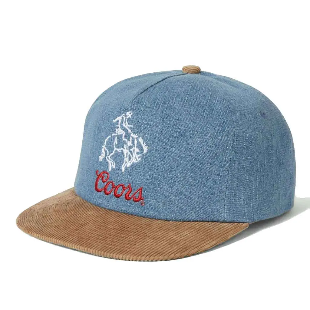 Brixton X Coors Colt Hp Snapback - Washed Denim/Sand 1