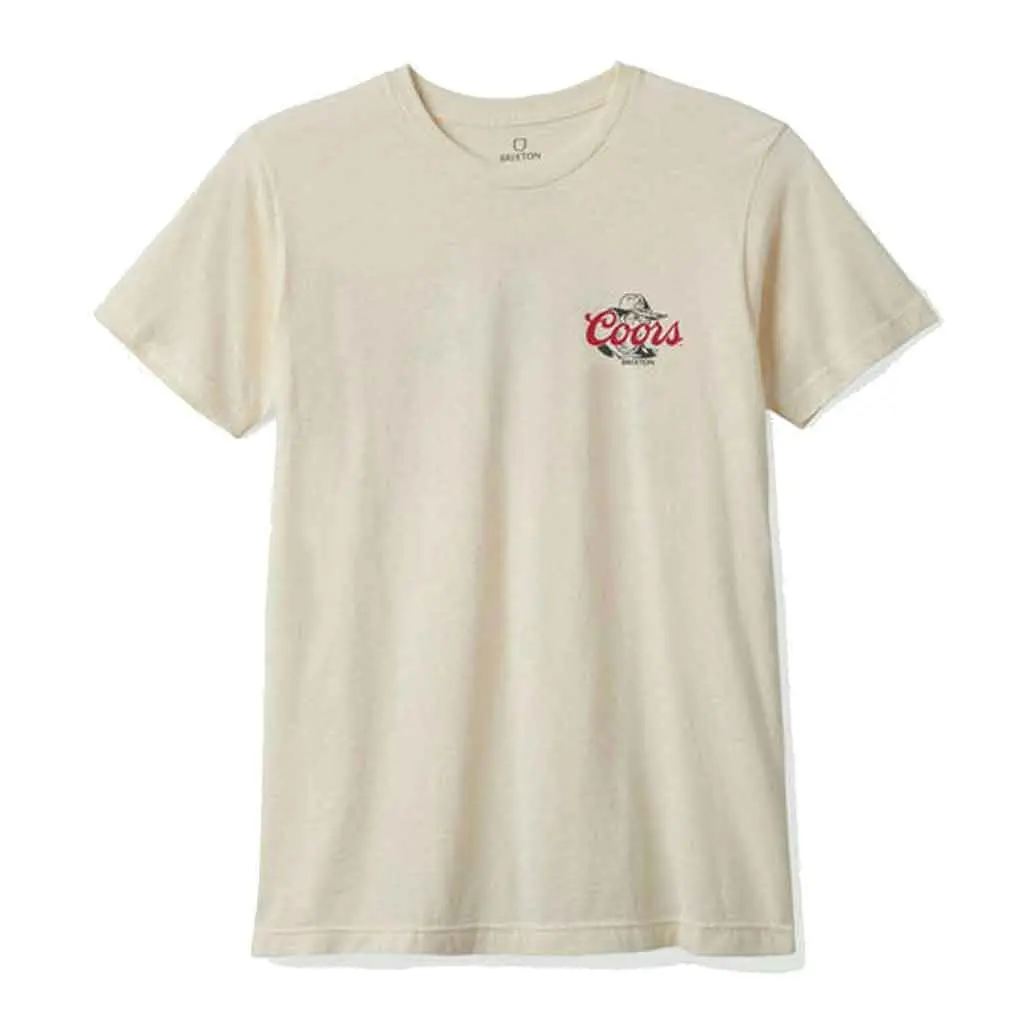 Brixton X Coors Wayne S/S Tee - Natural 1