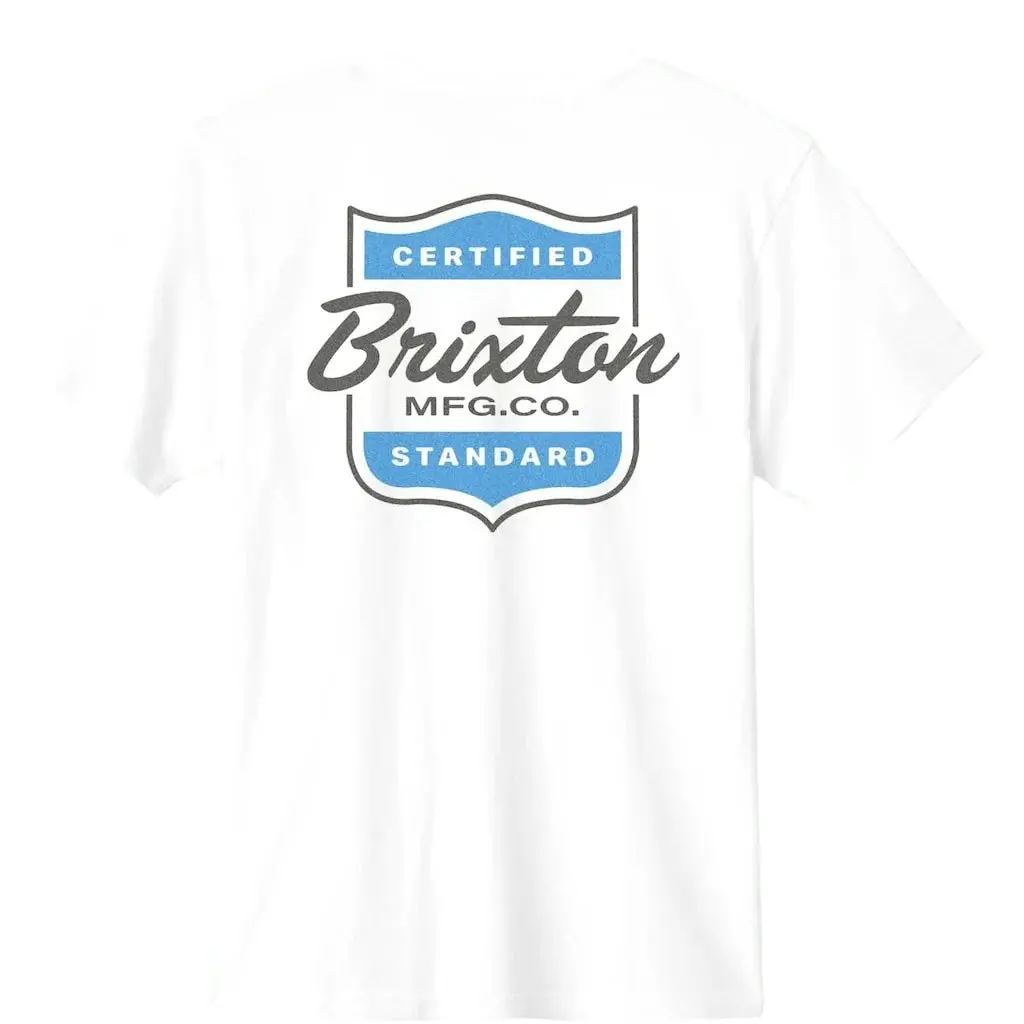 Brixton Brooker S/S Tee - White 1