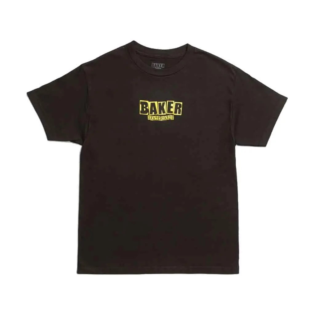 Baker Brand Logo Ss Tee - Black/Yellow 1