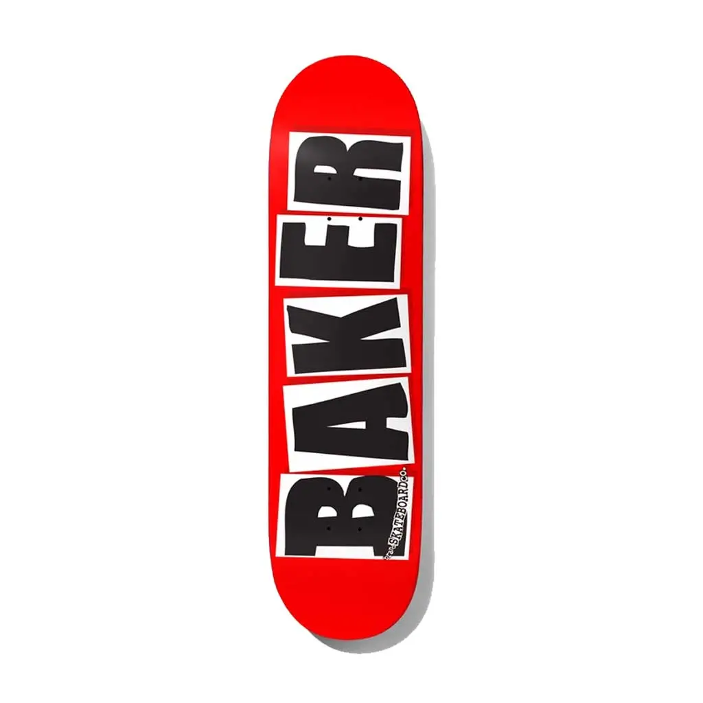 Baker Brand Logo 8.3875" Deck - Red 1