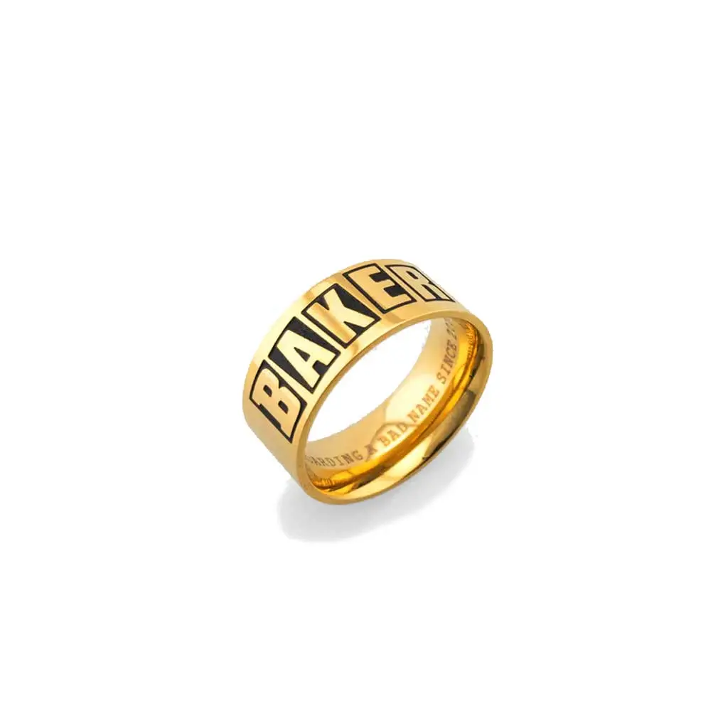 Baker Brand Logo Ring - Gold 1