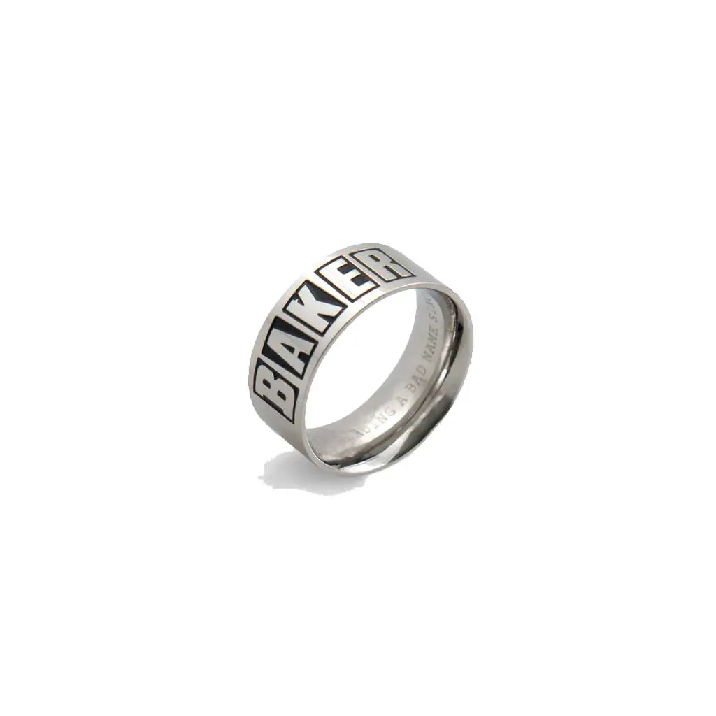 Baker Brand Logo Ring - Silver 1