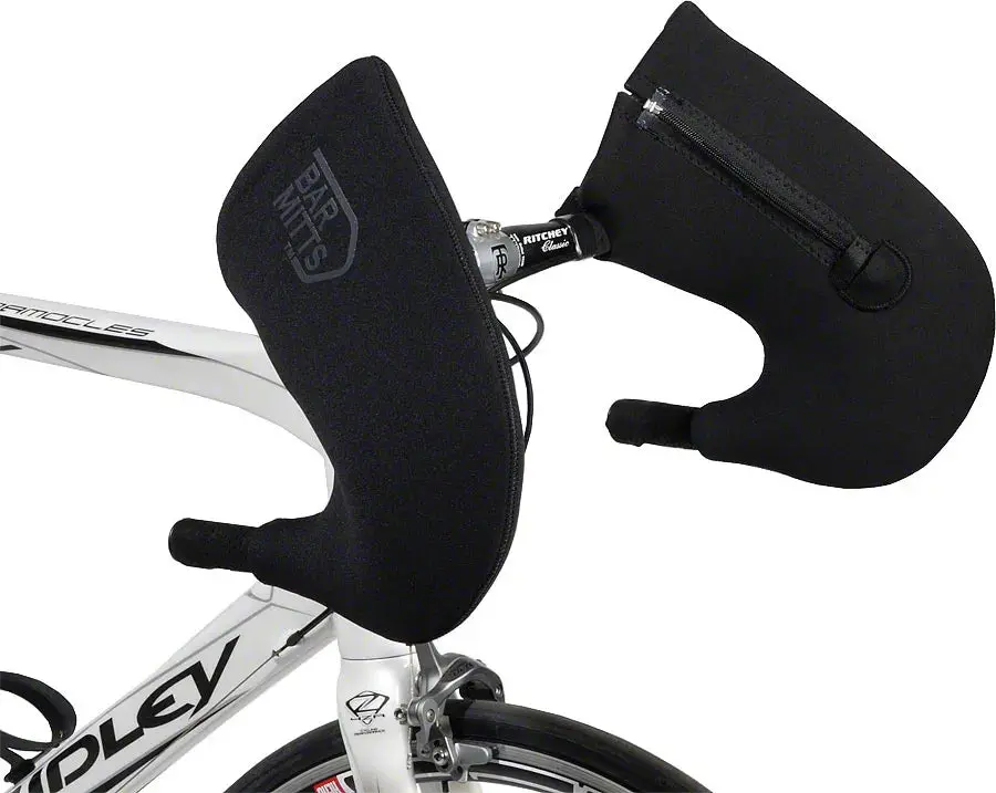 Bar Mitts Road Pogie Handlebar Mittens: Externally Routed Shimano Lg Black 1
