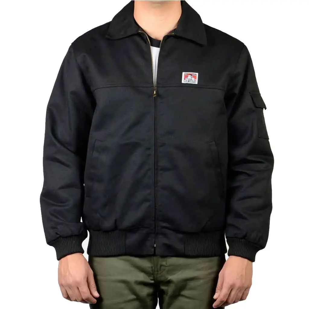 Ben Davis Lined Mechanic's Jacket - Black 1