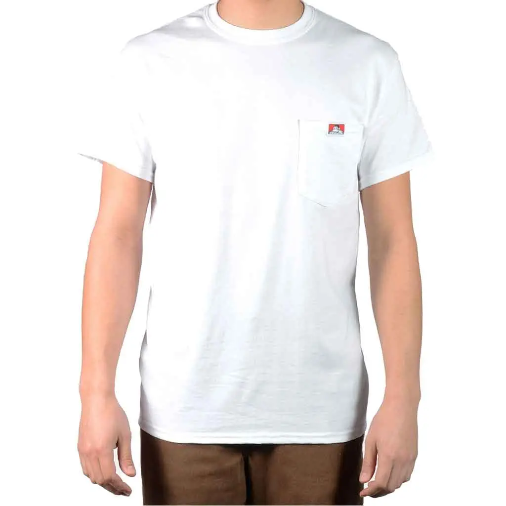 Ben Davis Pocket Tee - White 1