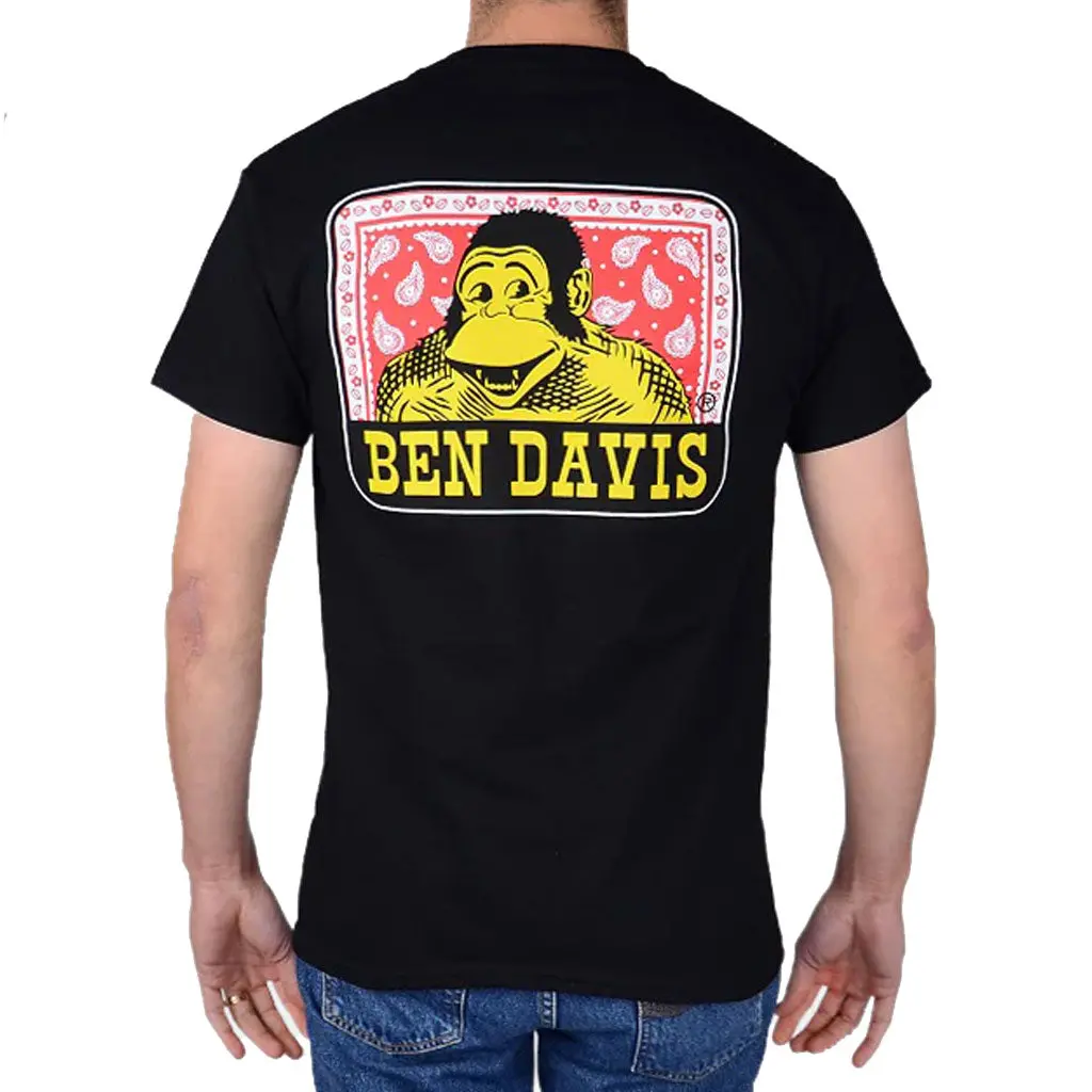 Ben Davis Paisley Logo S/S Tee - Black 1