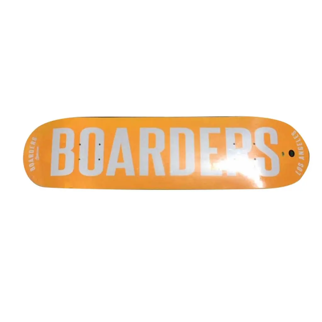 Boarders Bold Skateboard Deck - Orange 1