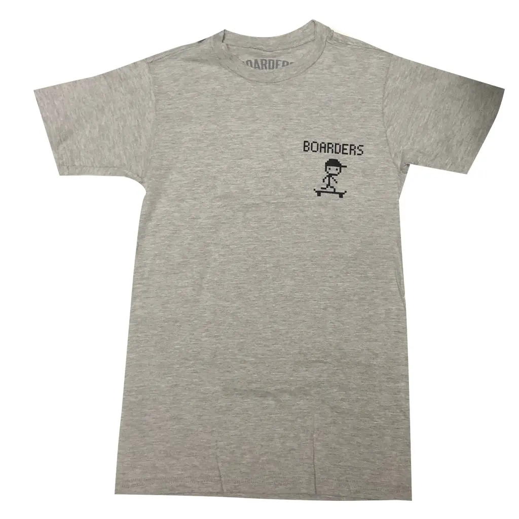 Boarders 8 Bit S/S Tee - Heather Grey 1