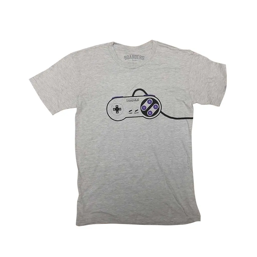 Boarders Game Controller Tee - Heather Grey 1