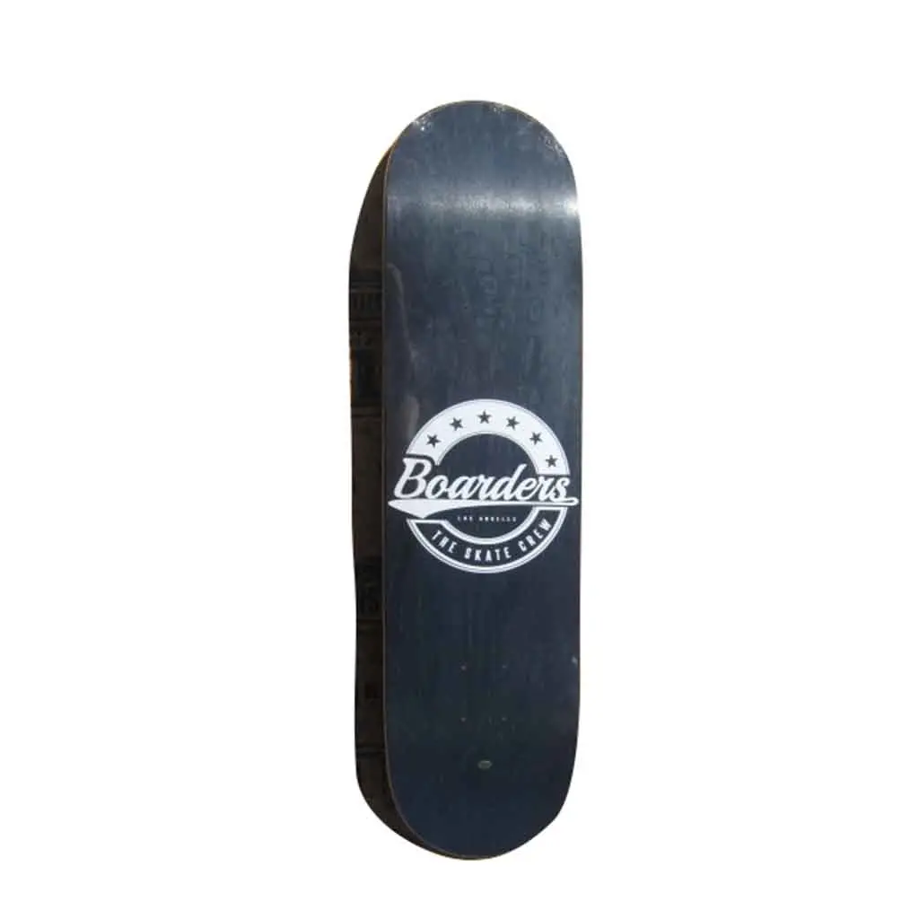 Boarders Star Crest Skateboard Deck - Black 1