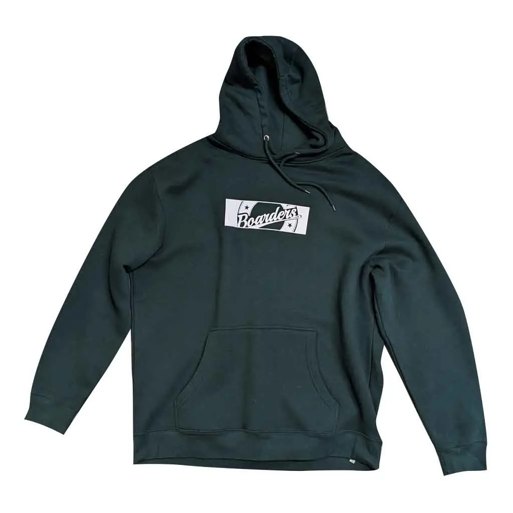 Boarders Crest Xl Hoodie - Forest Green 1