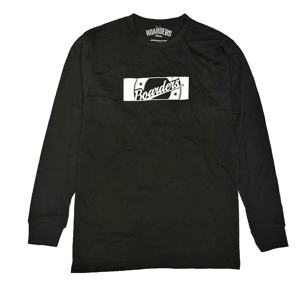 Boarders Crest Xl L/S Tee - Black 1