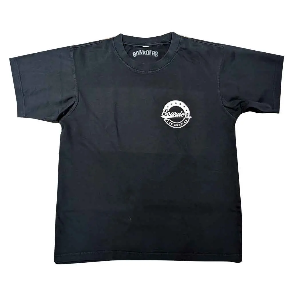 Boarders Star Crest Heavy Duty S/S Tee - Black 1