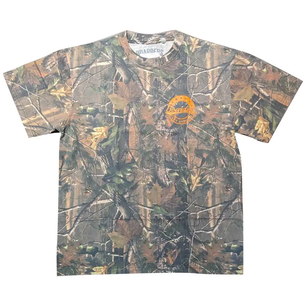 Boarders Star Crest Heavy Duty S/S Tee - Tree/Orange 1