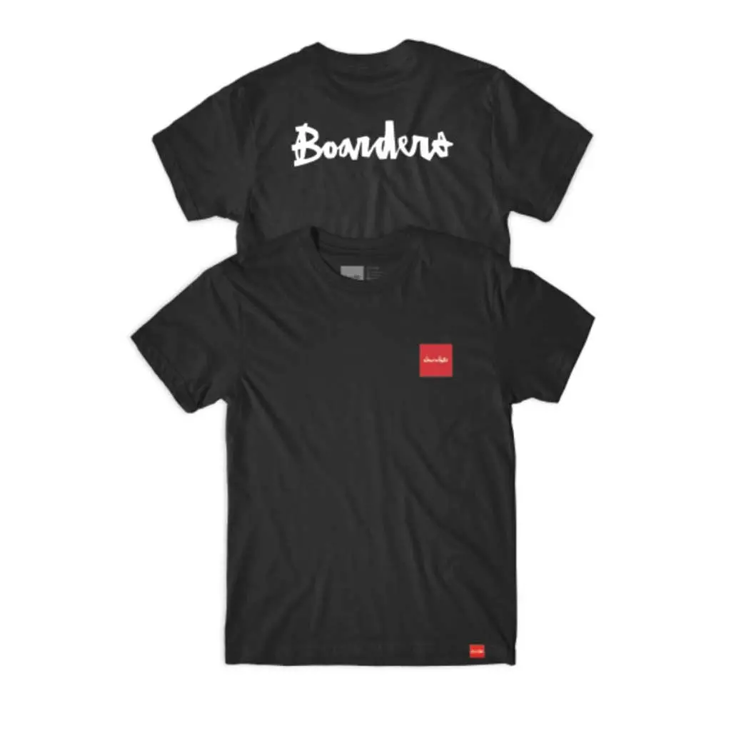 Boarders X Chocolate Choc Square Chunk T-Shirt - Black 1