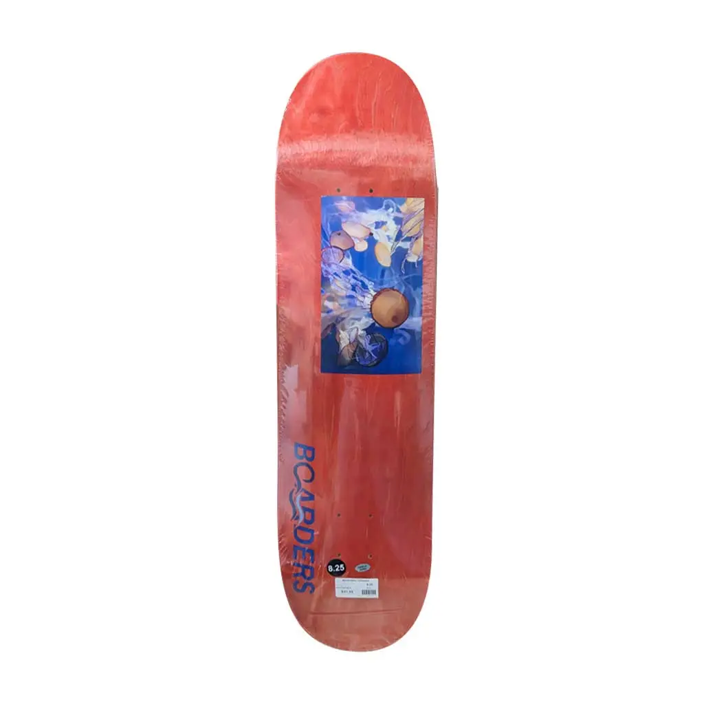 Boarders Jellyfish Skateboard Deck - Red 1