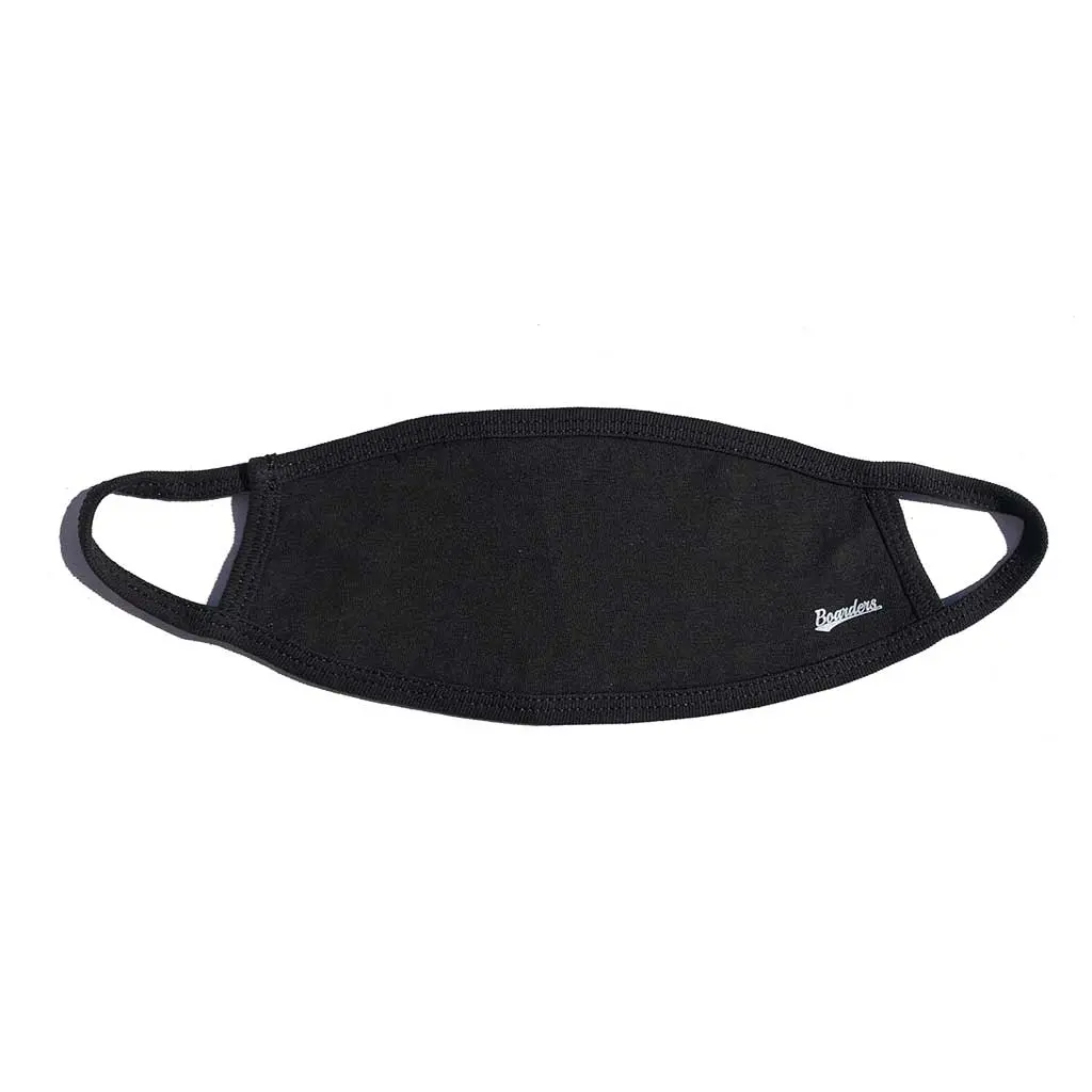 Boarders Script Face Mask - Black 1
