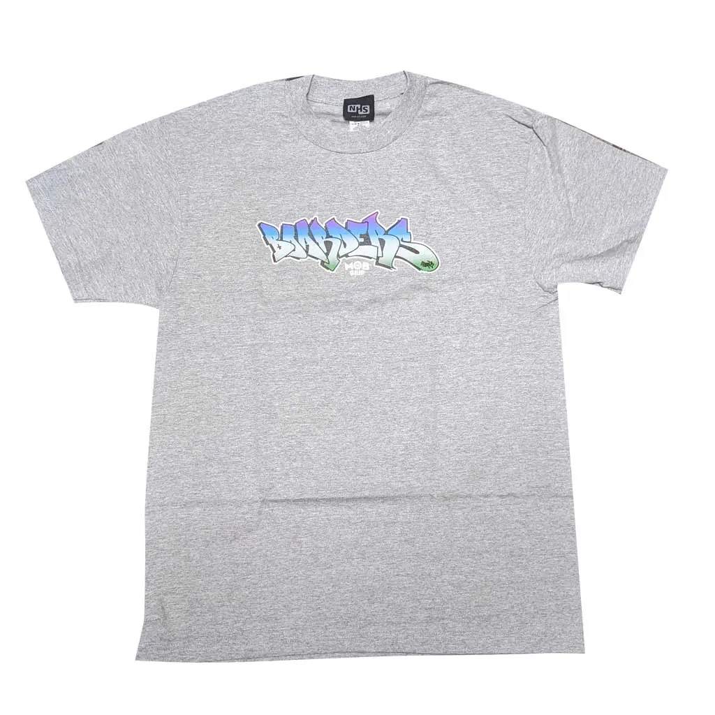 Boarders X Mob Grip S/S Tee - Heather Grey 1