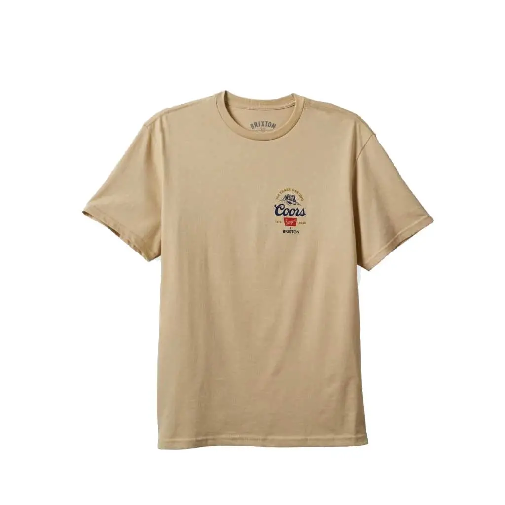 Brixton X Coors 150 Arch S/S Tee - Cream 1