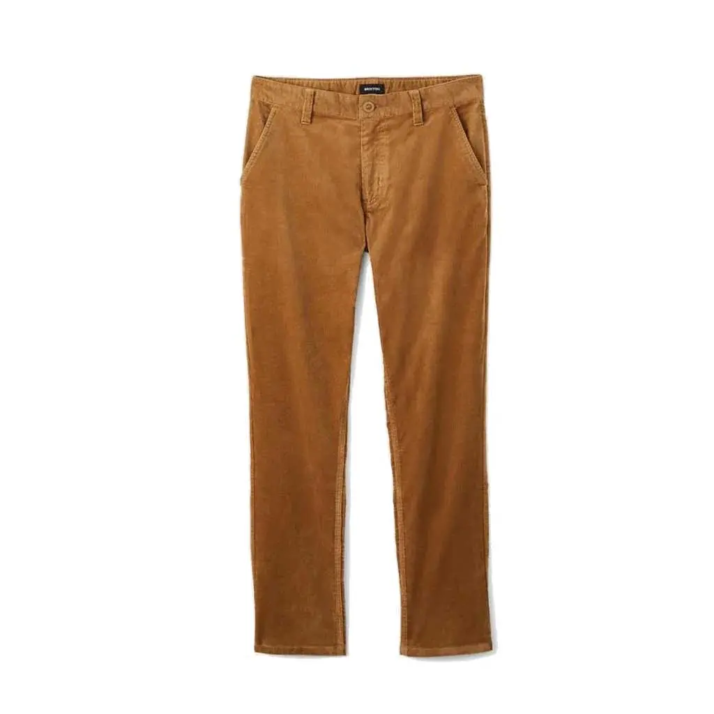 Brixton Choice Chino Regular Pant - Khaki Cord 1