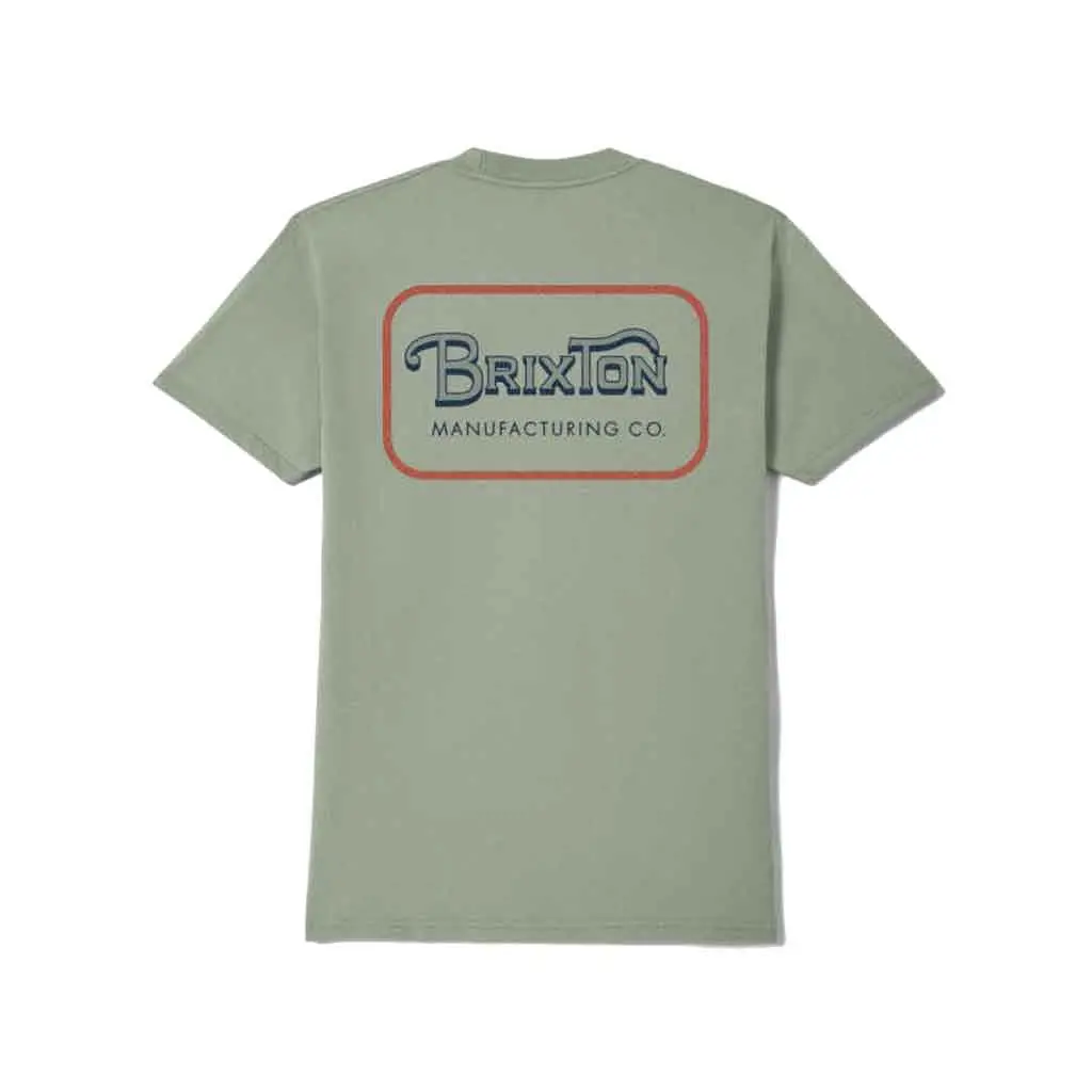 Brixton Grade S/S Tee - Desert Green/Dark Navy/Amber Terrain 1