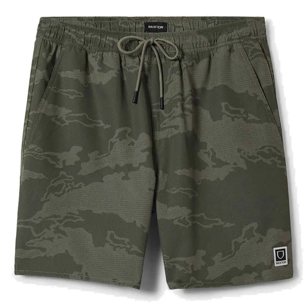 Brixton Journey Active Short - Olive Tiger Camo 1