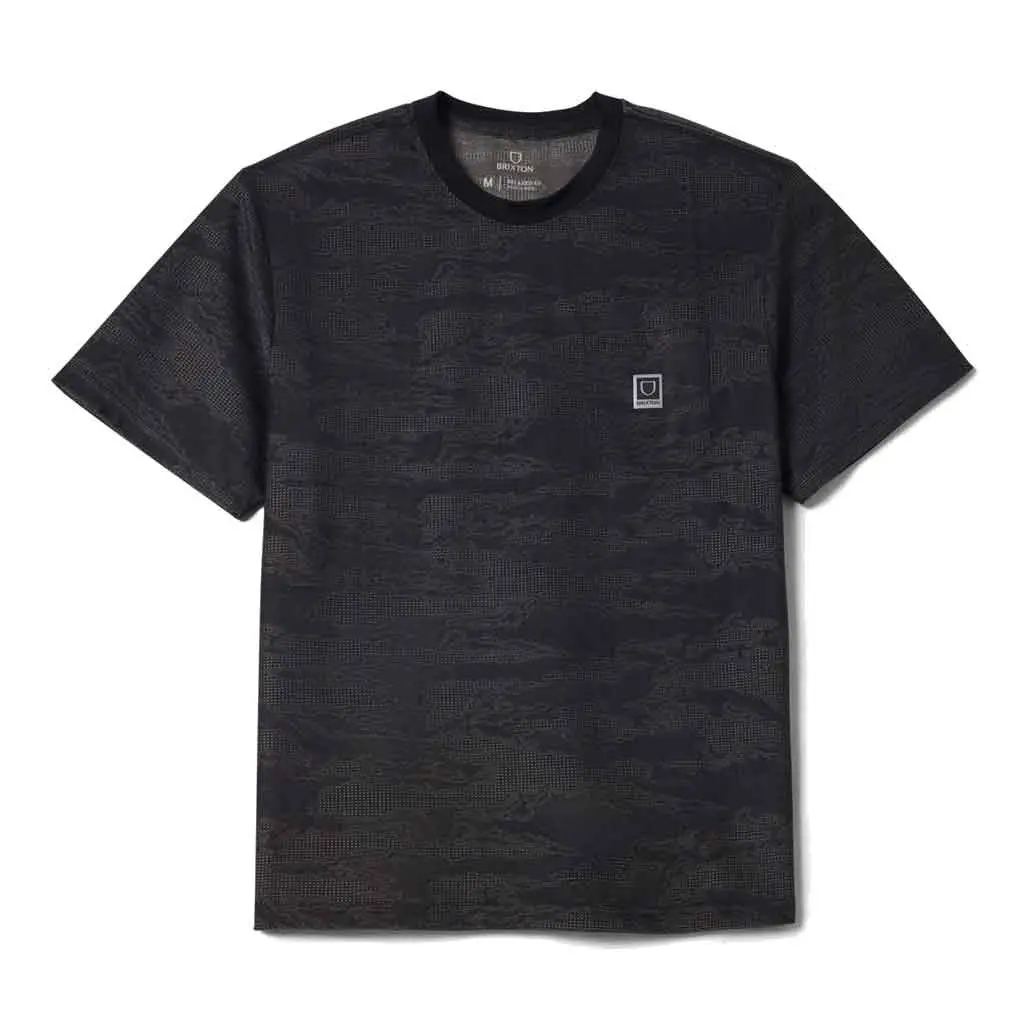 Brixton Journey S/S Pocket Tee - Black Tiger Camo 1