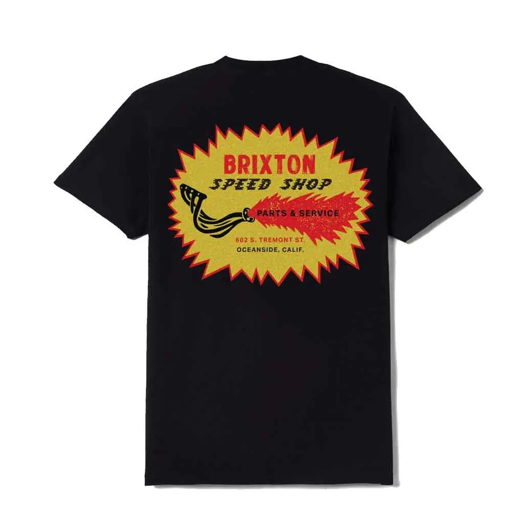 Brixton Mavis S/S Tee - Black Worn Wash 1
