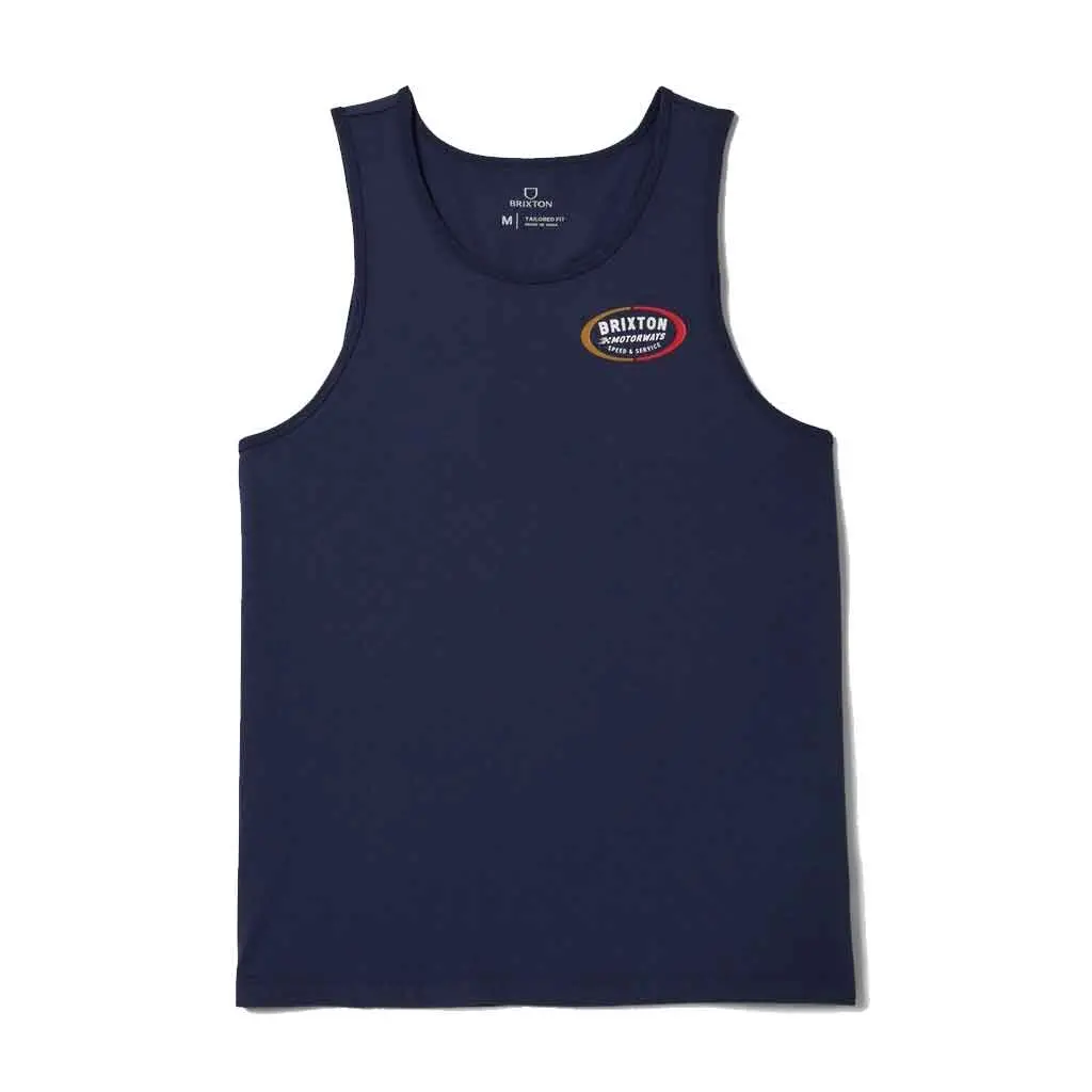 Brixton Rhett Tank Top - Washed Navy 1