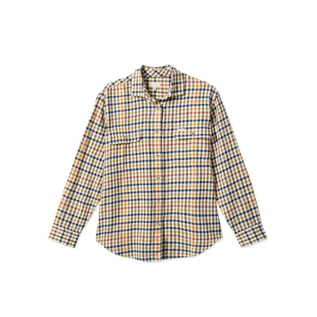 Brixton Women's Bowery Bf L/S Flannel - Off White 1