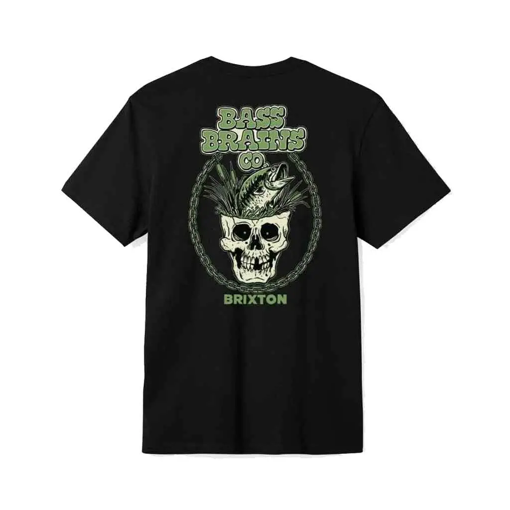 Brixton Bass Brains Skull S/S Tee - Black 1