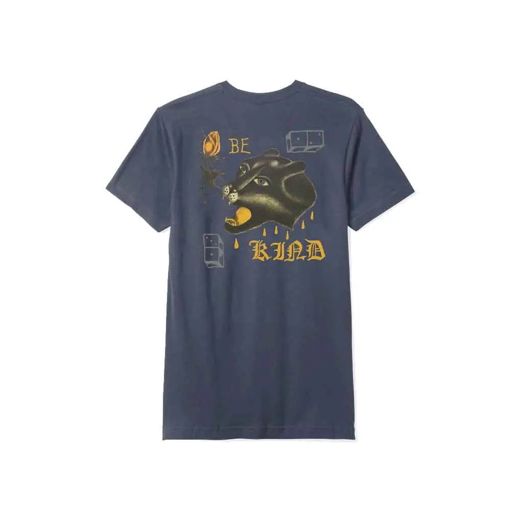 Brixton Be Kind S/S Tee - Washed Navy 1
