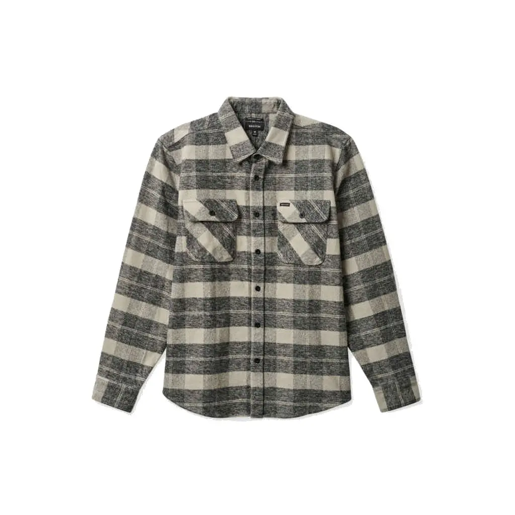 Brixton Bowery Hw L/S Flannel - Black/Charcoal 1